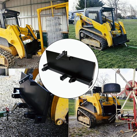 skid steer swivel plate|3 point skid steer adapter.